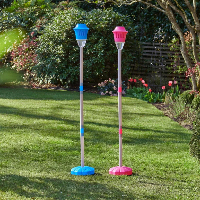 Glowing lantern-shaped bubble machine