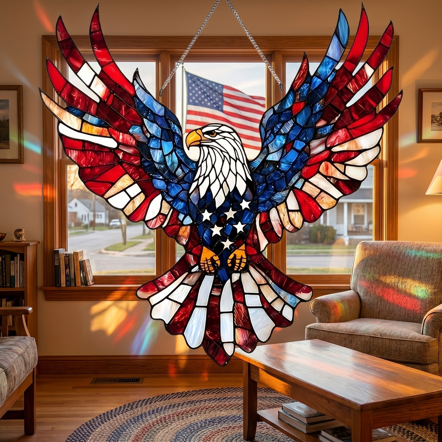 Eagle window art