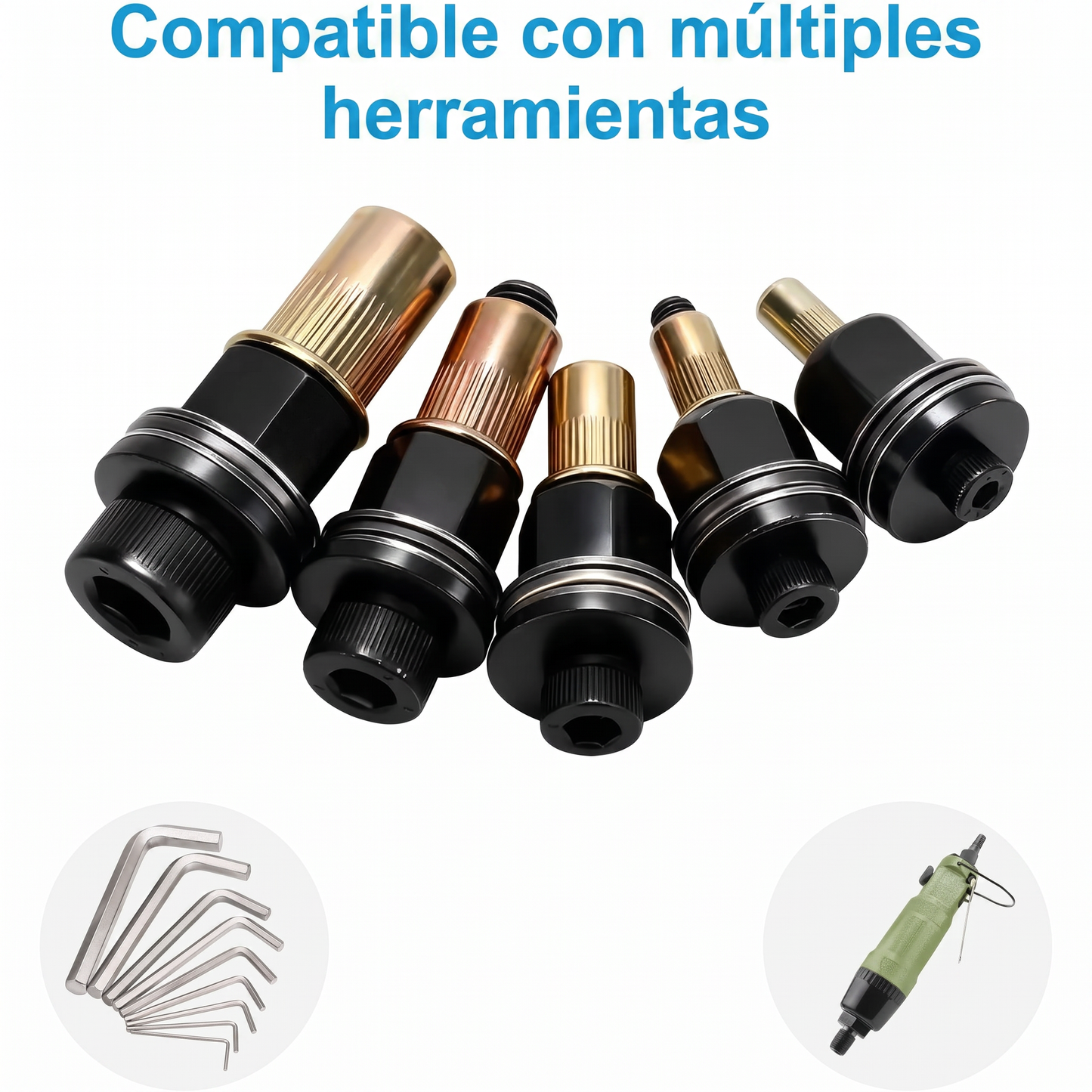 Kit Profesional de Tuercas Remachables M3–M10 con Mandriles Intercambiables